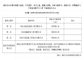 蔺市美心红酒小镇锦上添花、牛仔很忙、电音之旅、超级大黄蜂、31座飞椅转马、深海巨兽、狂鸭旋转飞车设备基础平台工程 中标候选人公示